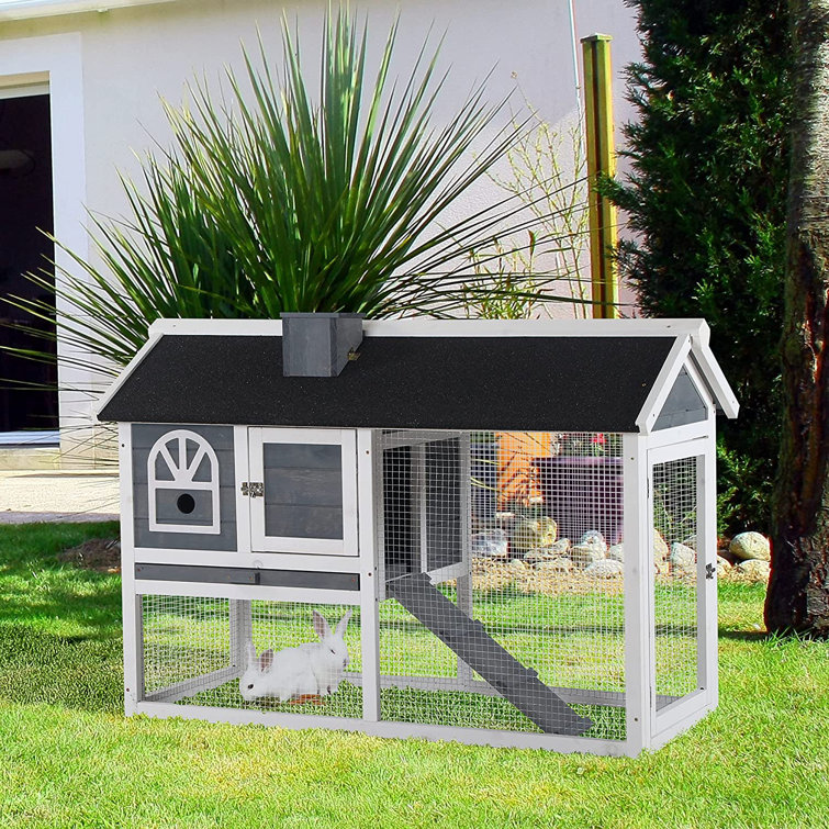 Pawhut Weather Resistant Rabbit Hutch & Reviews Wayfair.co.uk
